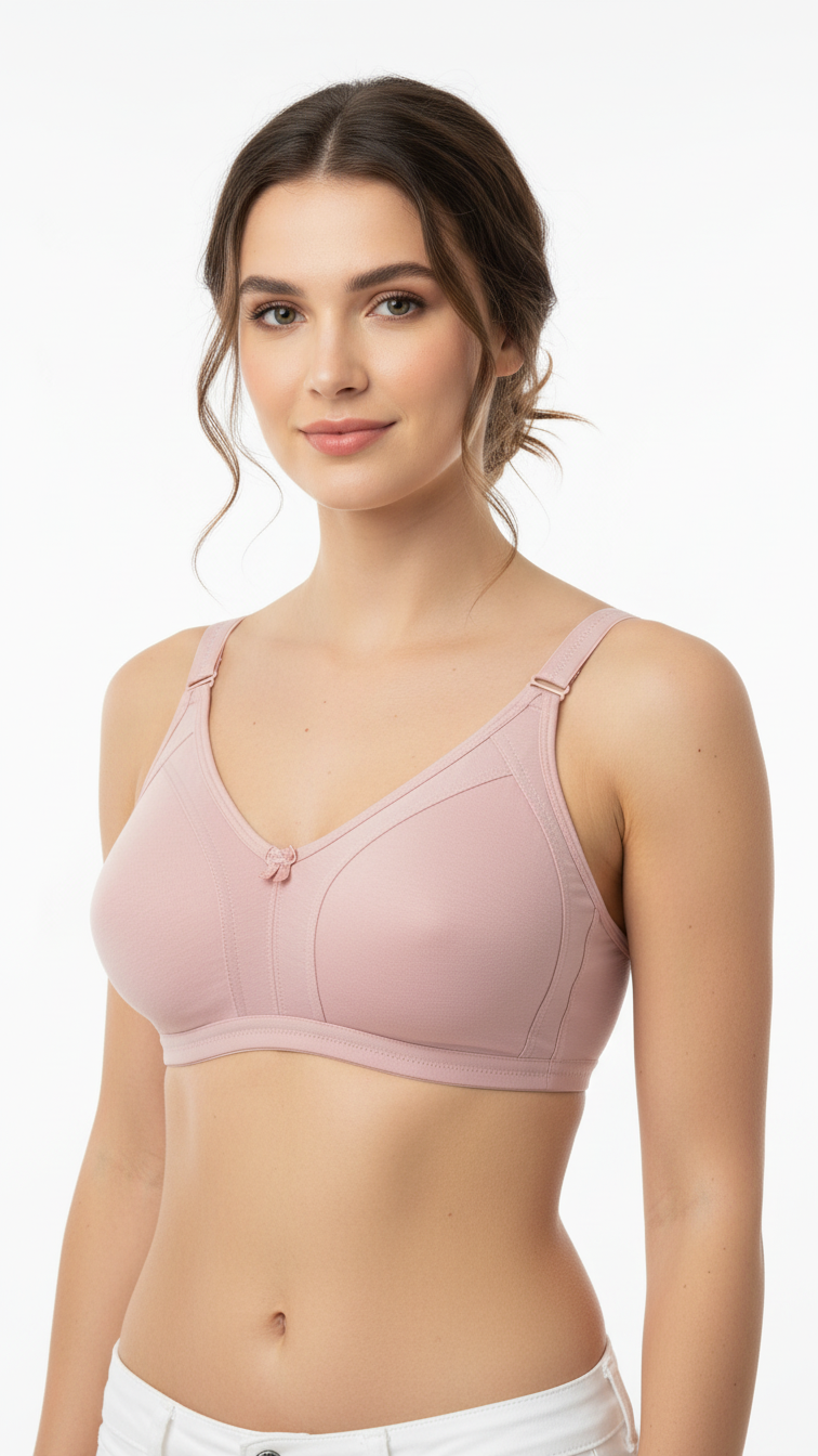 Lightly Padded T-Shirt Bra for Women (C & D Cup) – 6 Pack | Breastie
