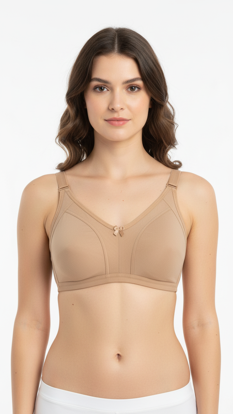 Lightly Padded T-Shirt Bra for Women (C & D Cup) – 6 Pack | Breastie