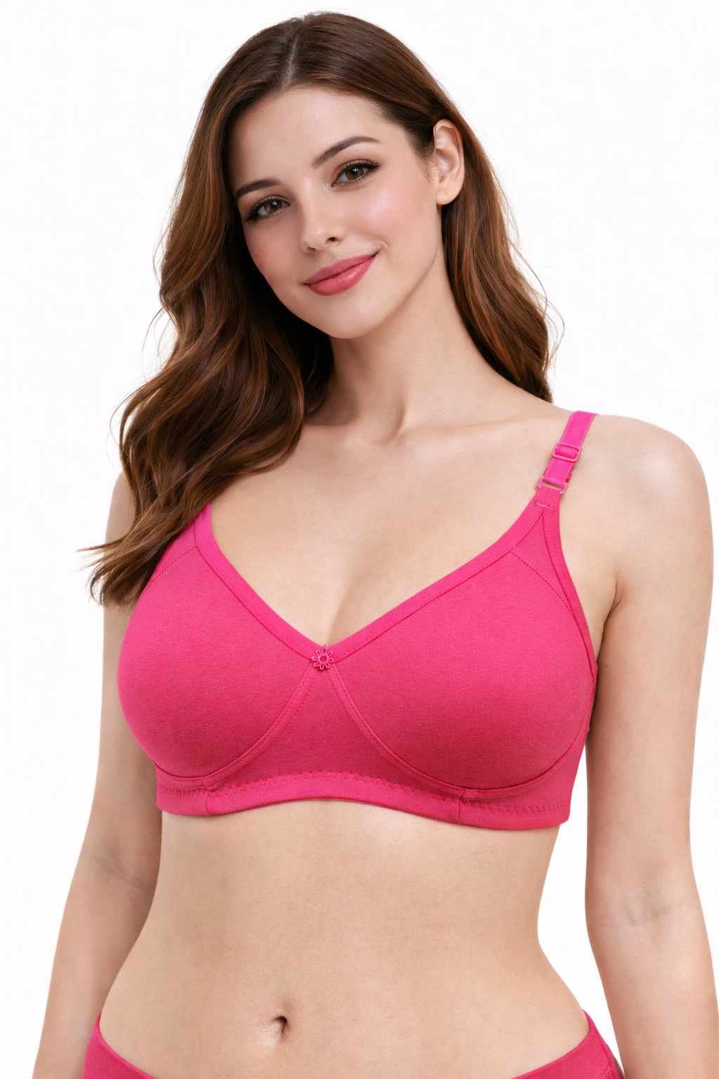 Cotton T-Shirt Bra (B Cup) - 6 Pack