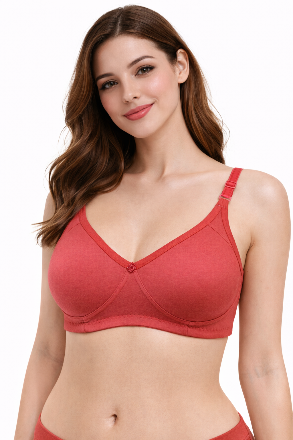 Cotton T-Shirt Bra (B Cup) - 6 Pack